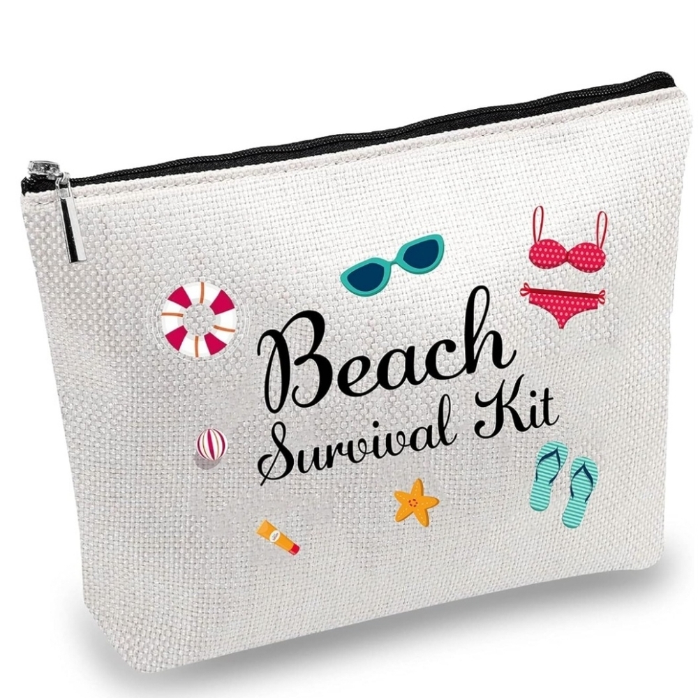 Beach Survival Kit Bag For Makeup Snacks Or Anything Else